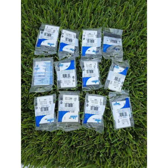 QTY 11 Leviton 42080-4WS QuickPort Wallplate with Id Window, Single Gang, 4-Port - Picture 2 of 16